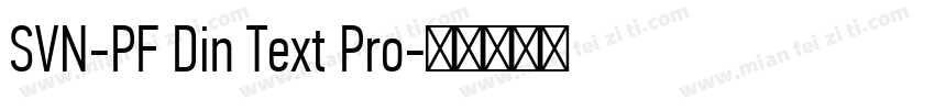 SVN-PF Din Text Pro字体转换